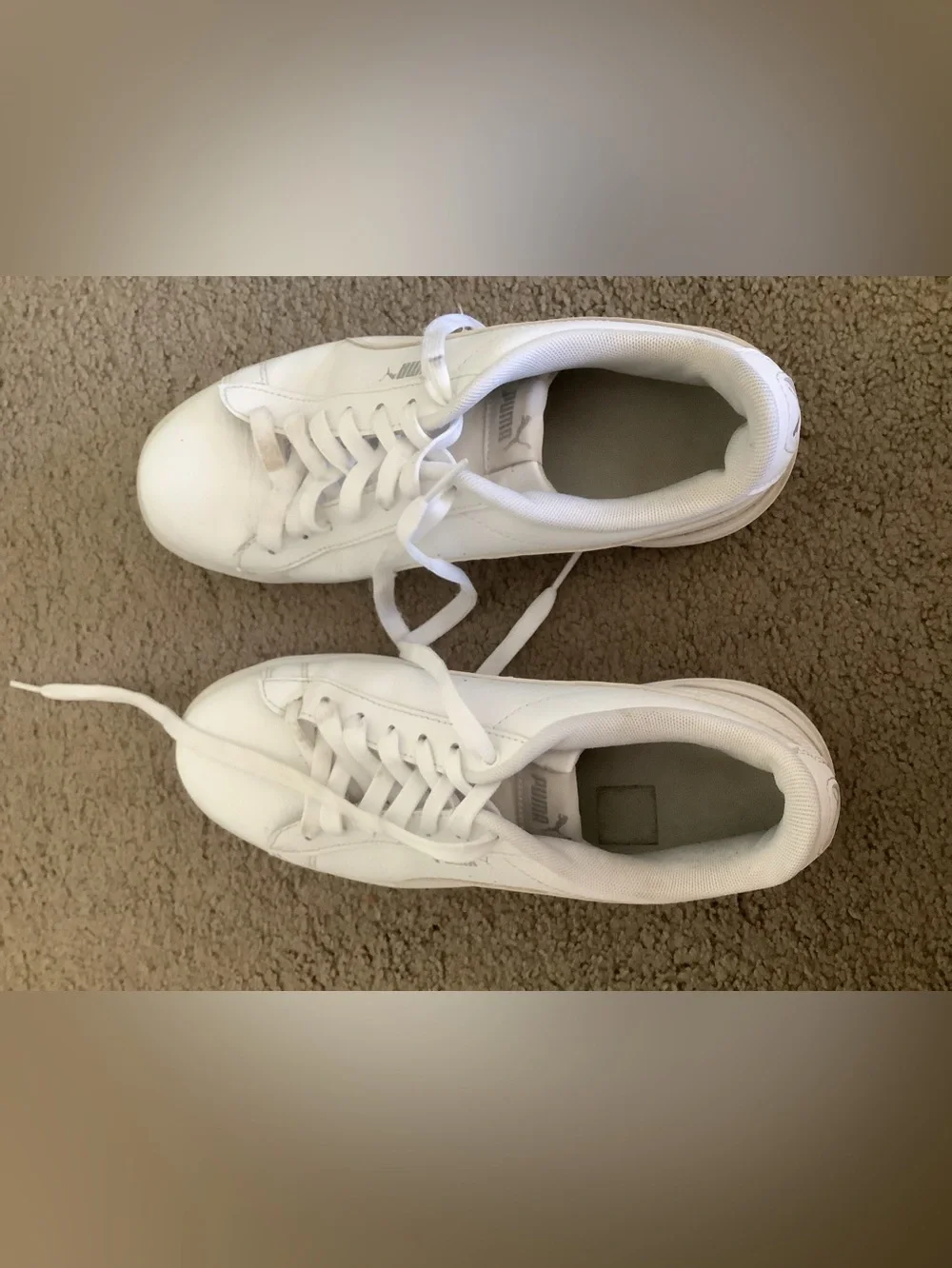 Puma White Sneakers size 9